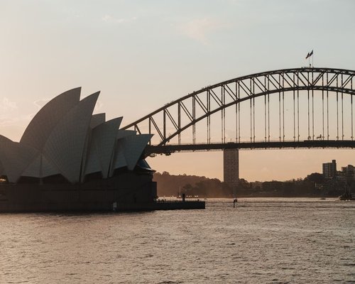 Sydney Harbour Bridge at sunset
